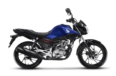 Imagem lateral de uma motocicleta